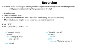 Recursion in Computer Science