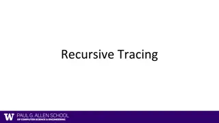 Recursive and Iterative Factorials through Tracing