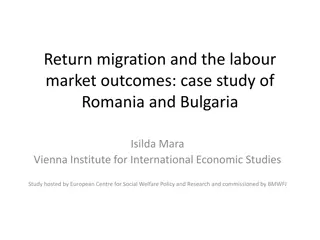 Study on Return Migration and Labor Market Outcomes in Romania and Bulgaria