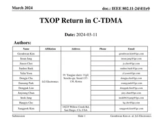 IEEE 802.11-24/411r0 TXOP Return in C-TDMA