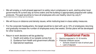 Phased Approach for Safe Return to Work Plan