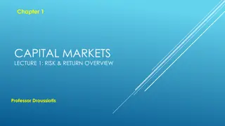 Risk and Return in Capital Markets