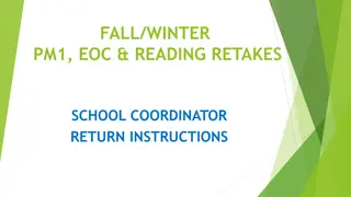 Fall/Winter Test Administration Return Instructions 2022