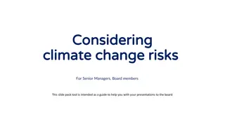 Addressing Climate Change Risks: Guidance for Senior Managers and Board Members