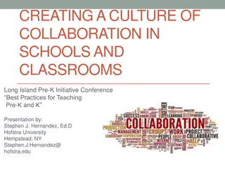 Establishing Collaborative Organizational Culture in Schools