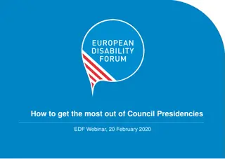 Understanding Council Presidencies in the EU