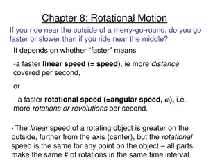 Rotational Motion: Linear vs. Angular Speed