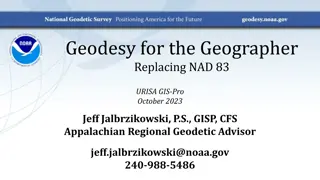 National Geodetic Survey Modernization Overview