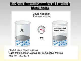 Horizon Thermodynamics of Lovelock Black Holes by David Kubiz