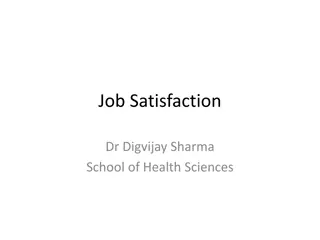 Job Satisfaction in the Workplace