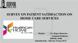 Survey on Patient Satisfaction with Home Care Services