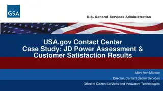 Effective Strategies for Improving Customer Satisfaction at USA.gov Contact Center