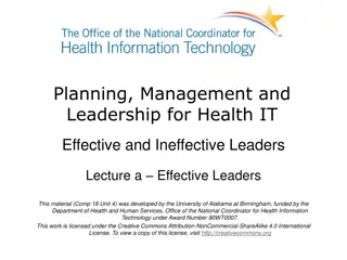 Effective Leadership Traits in Health IT Management