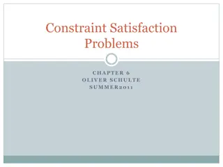 Constraint Satisfaction Problems in AI