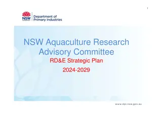 NSW Aquaculture Research Advisory Committee RD&E Strategic Plan 2024-2029