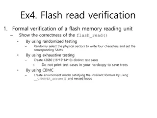 Formal Verification of Flash Memory Reading Unit