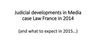 Legal Developments in Media Case Law in France: 2014-2015