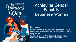 Achieving Gender Equality for Lebanese Women