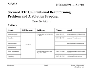 Unintentional Beamforming Issue in IEEE 802.11-19/1572r5 Secure-LTF Design