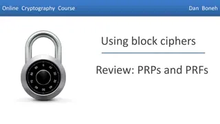 Secure PRFs and PRPs in Cryptography