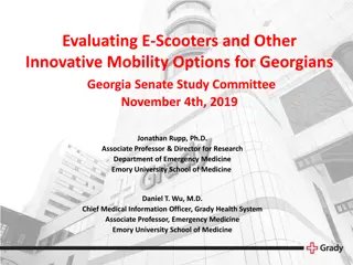 Evaluating E-Scooters and Innovative Mobility Options in Georgia