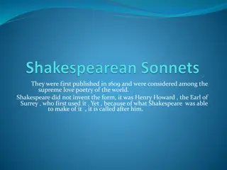 Exploring Shakespeare's Sonnets: Structure, Themes, and Characters