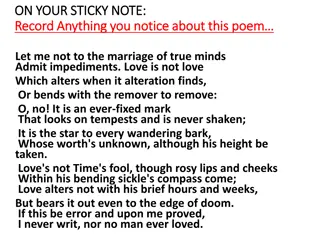 Shakespearean Sonnets: Understanding Love and Iambic Pentameter