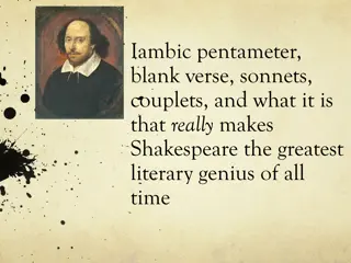 Unraveling Shakespeare's Genius: Iambic Pentameter and Blank Verse Explained