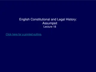 Evolution of Legal Actions in English Constitutional History