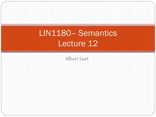 Understanding Tense and Grammatical Aspect in Language