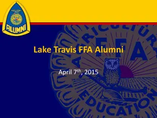 Lake Travis FFA Alumni Meeting Updates and Announcements