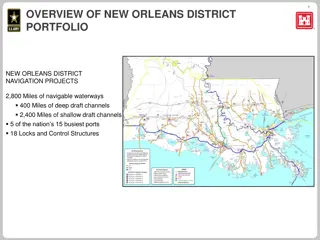 Overview of New Orleans District Portfolio - Navigation Projects