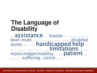 Promoting Inclusive Language in Disability Discourse