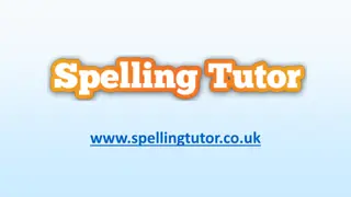 Effective Learning Strategies for Spelling Improvement