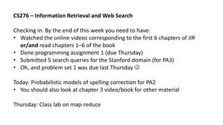 Spelling Correction Techniques and Models in Information Retrieval