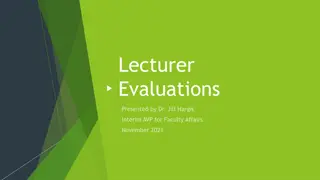 Faculty Evaluations: Periods, Deadlines & Procedures