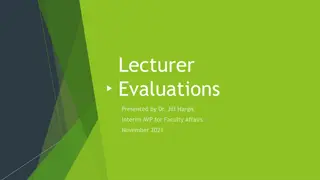 Lecturer Evaluations and Policies at Cal Poly Pomona