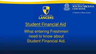 Guide to Student Financial Aid for Entering Freshmen