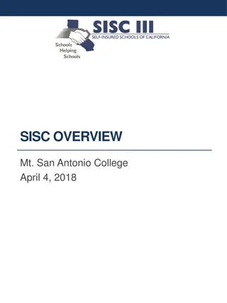 SISC Overview: Providing Affordable Medical Plans for California Public Schools