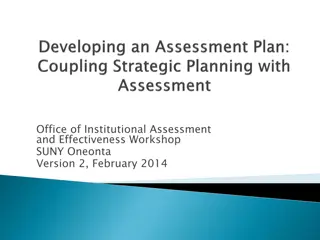 Institutional Assessment and Effectiveness Workshop Achievements at SUNY Oneonta