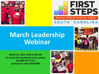 March Leadership Webinar Agenda and Updates