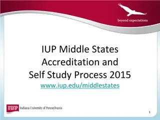 IUP Middle States Accreditation and Self Study Process