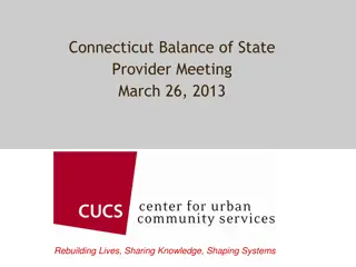 Connecticut Balance of State Provider Meeting Overview