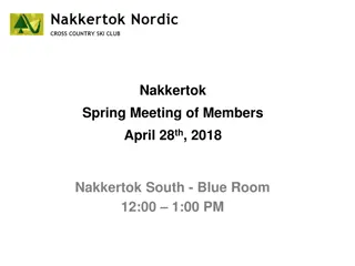 Nakkertok Spring Meeting of Members 2018 Highlights