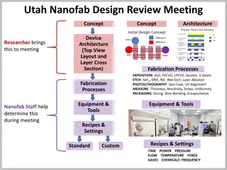 Nanofabrication Design Review Meeting for Microfluidic Mixer Development