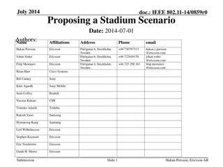 Proposal for Stadium Scenario in IEEE 802.11-14 Standard