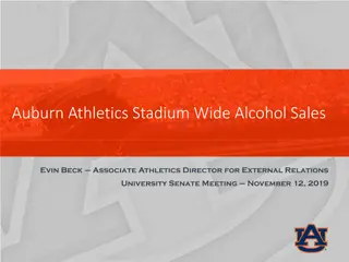 Auburn Athletics Stadium Wide Alcohol Sales and SEC Policy Overview