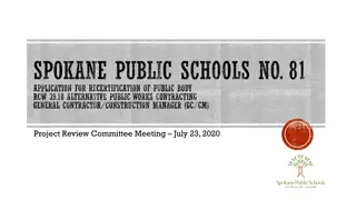 Overview of Spokane Public Schools' Construction Projects and Personnel