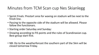 Nes Skianlegg Sprint Finals - Event Information and Schedule