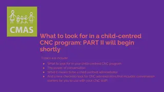 Child-Centred CNC Programs